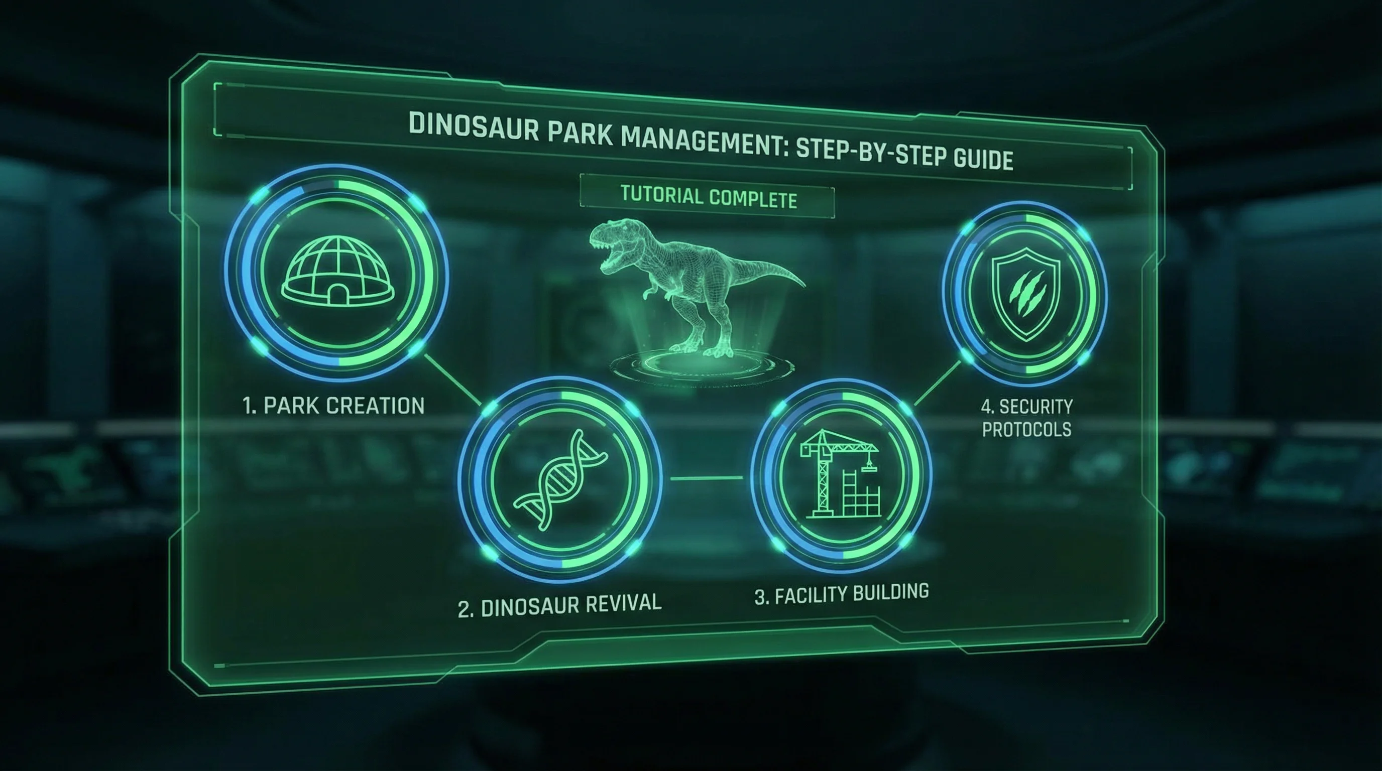 恐龙公园管理入门指南界面 - 易胜博 新手教程