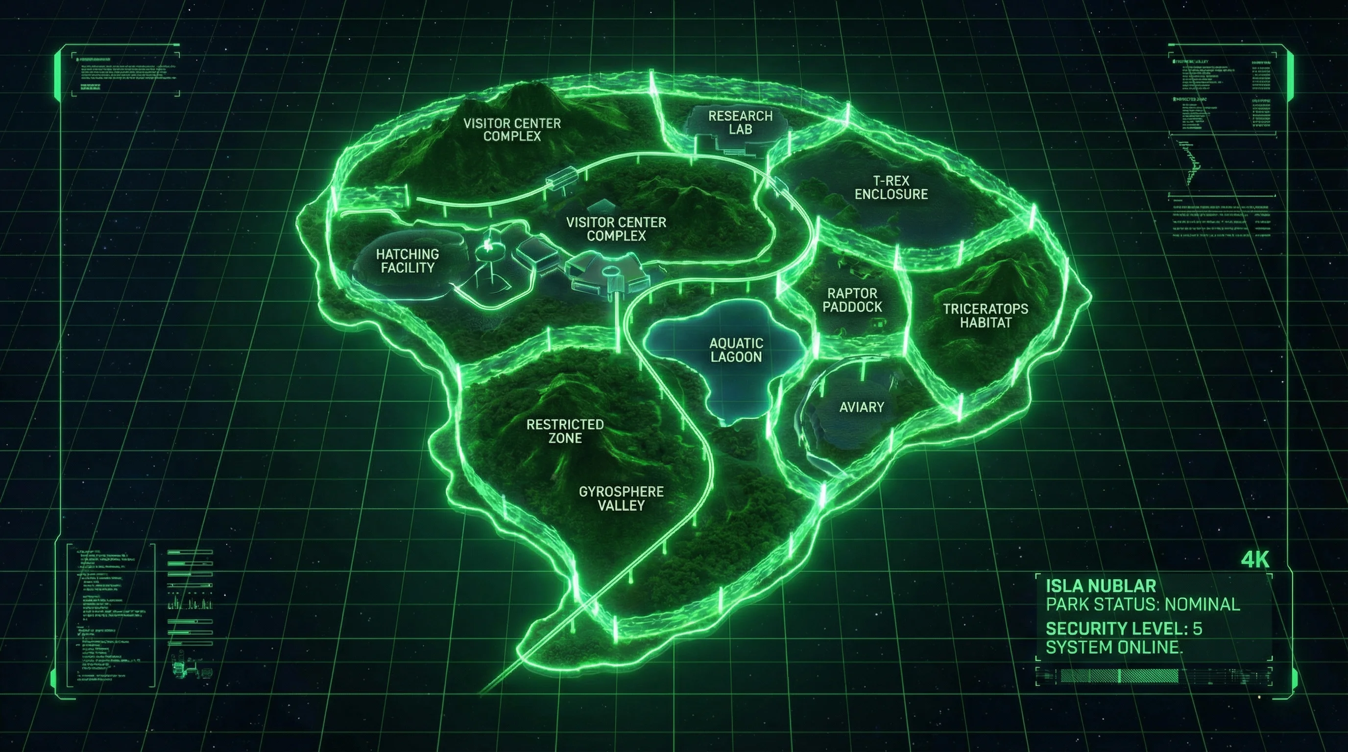 恐龙公园全景规划地图 - 易胜博 建设蓝图